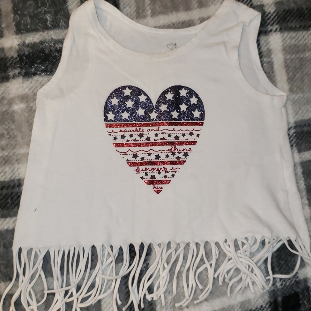 American flag fringe shirt